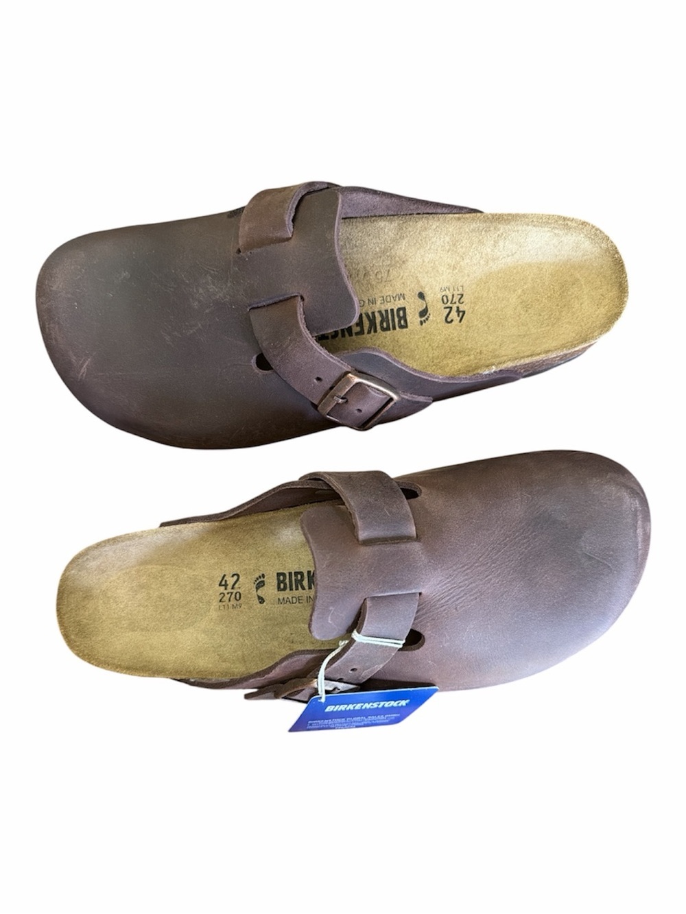 🆕Birkenstock Boston Habana Oiked Leather Suede Clog Insole. size EU42 NWT - Picture 5 of 12